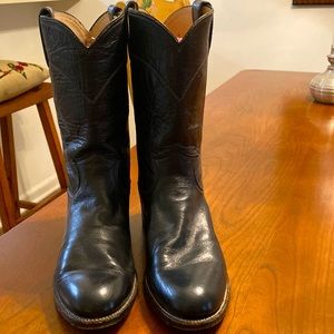 Navy blue Justin Boots
